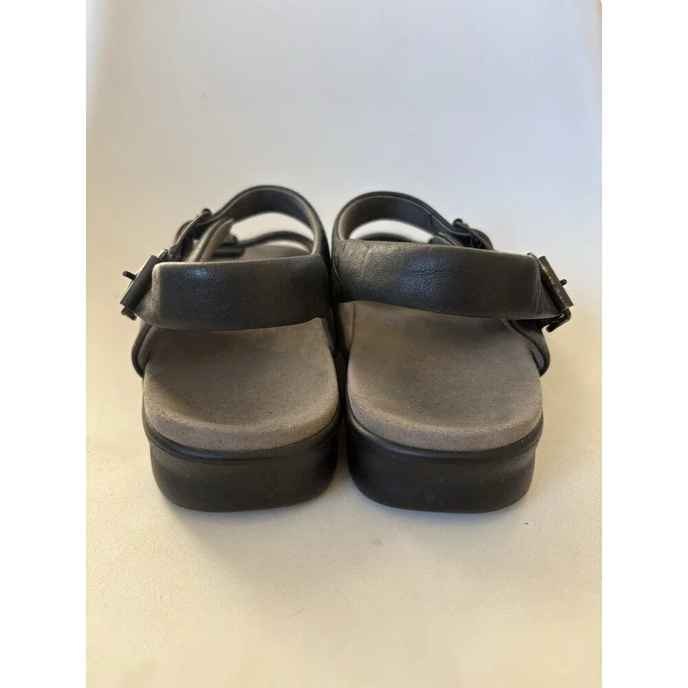 SAS Bravo Sandal Black Leather Mens 11 Comfort Shoe